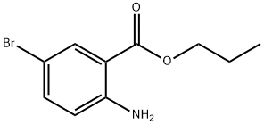 2-氨基-5-溴苯甲酸丙酯分子式结构图