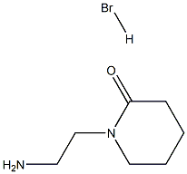 1-(2-氨基乙基)-2-哌啶酮氢溴酸盐分子式结构图