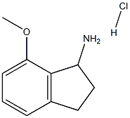 7-甲氧基-2,3-二氢-1H-茚-1-胺盐酸盐分子式结构图