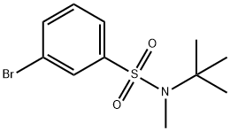 3-BROMO-N-T-BUTYL-N-METHYLBENZENESULFONAMIDE分子式结构图