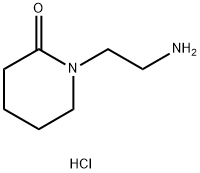 1-(2-氨基乙基)-2-哌啶酮盐酸盐分子式结构图