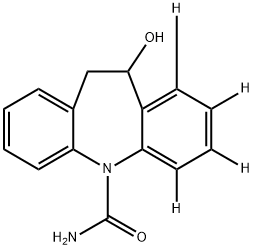 10,11-二氢-10-羟基卡马西平-D4分子式结构图