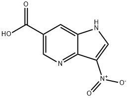 3-NITRO-4-AZAINDOLE-6-CARBOXYLIC ACID分子式结构图