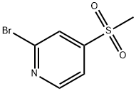 2-溴-4-甲磺酰吡啶分子式结构图