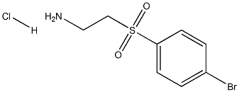 2-[(4-溴苯甲砜基)-乙胺盐酸盐分子式结构图