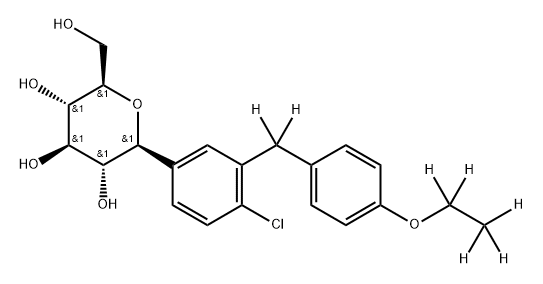 达格列净-D7分子式结构图