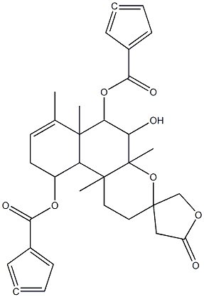 6-O-烟酰半枝莲碱 G分子式结构图