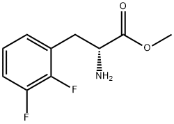 METHYL (2R)-2-AMINO-3-(2,3-DIFLUOROPHENYL)PROPANOATE分子式结构图