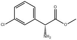 R-3-氯苯甘氨酸甲酯分子式结构图