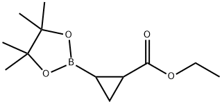 2-(乙氧基羰基)环丙基硼酸频哪醇酯分子式结构图