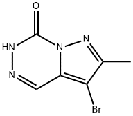 3-溴-2-甲基吡唑并[1,5-D][1,2,4]三嗪-7(6H)-酮分子式结构图