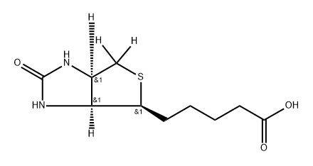 Biotin-[D2] (Vitamin H-[D2])分子式结构图