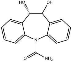 10,11-二氢-10,11-二羟基卡马西平分子式结构图