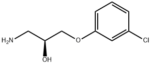 (S)-1-(3-CHLOROPHENOXY)-3-AMINOPROPAN-2-OL分子式结构图