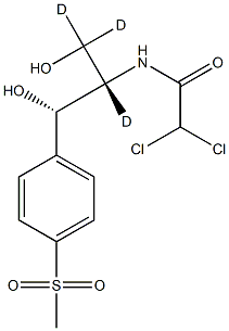 甲砜霉素-D3分子式结构图