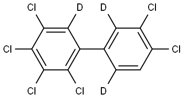 2,3,3',4,4',5-六氯联苯-D3分子式结构图