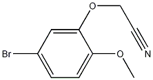 2-(5-BROMO-2-METHOXYPHENOXY)ACETONITRILE分子式结构图