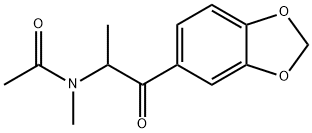 N-acetyl-3,4-Methylenedioxymethcathinone分子式结构图