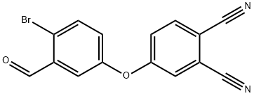 4-(4-溴-3-甲酰基苯氧基)邻苯二甲腈分子式结构图