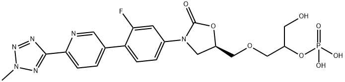 磷酸特地唑胺过烷基化磷酸化杂质分子式结构图