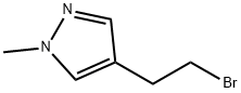 4-(2-溴乙基)-1-甲基-1H-吡唑分子式结构图