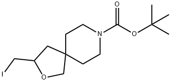 N-BOC-3-(iodomethyl)-2-oxa-8-azaspiro[4.5]decane分子式结构图