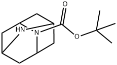 2,6-Diazatricyclo[3.3.1.13,7]decane-2-carboxylic acid, 1,1-diMethylethyl ester分子式结构图