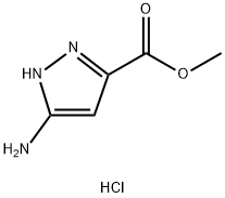 methyl 5-amino-1H-pyrazole-3-carboxylate hydrochloride分子式结构图