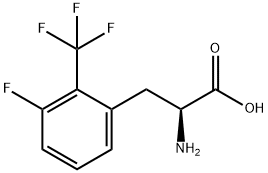 3-氟-2-(三氟甲基)-DL-苯基丙氨酸分子式结构图