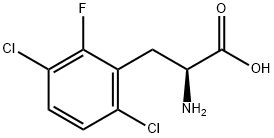 3,6-二氯-2-氟-DL-苯基丙氨酸分子式结构图