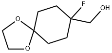 8-Fluoro-1,4-dioxaspiro[4.5]decane-8-methanol分子式结构图