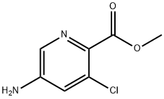 5-氨基-3-氯吡啶-2-甲酸甲酯分子式结构图