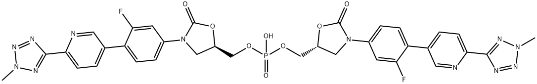 磷酸特地唑胺双磷酸酯分子式结构图