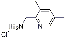 (3,5-二甲基吡啶-2-基)甲胺盐酸盐分子式结构图