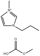 1-甲基-3-丙基咪唑甲基碳酸酯 溶液分子式结构图