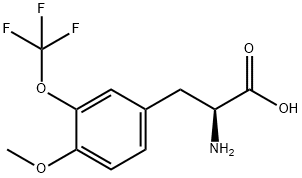 4-甲氧基-3-三氟甲氧基-DL-苯基丙氨酸分子式结构图