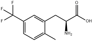 2-甲基-5-(三氟甲基)-DL-苯基丙氨酸分子式结构图