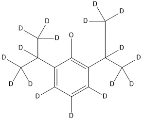 丙泊酚-D17分子式结构图