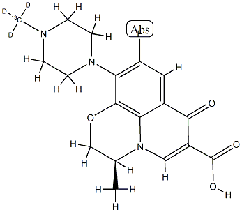 Levofloxacin-13C-D3/ Ofloxacin-13C-D3分子式结构图