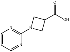 1-嘧啶-2-基-氮杂环丁烷-3-羧酸分子式结构图