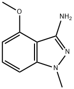 4-Methoxy-1-methyl-1H-indazol-3-amine分子式结构图