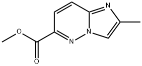 甲基 2-甲基咪唑并[1,2-B]哒嗪-6-甲酸基酯分子式结构图