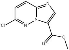 6-氯咪唑并[1,2-B]哒嗪-3-羧酸甲酯分子式结构图