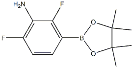 3-氨基-2,4-二氟苯硼酸频哪醇酯分子式结构图