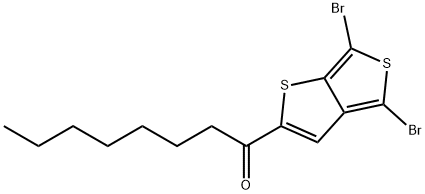 1-(4,6-二溴噻吩并[3,4-B]噻吩-2-基)-1-辛酮分子式结构图