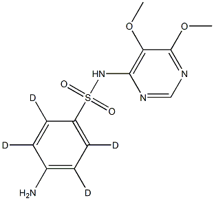 磺胺邻二甲氧嘧啶-D4分子式结构图