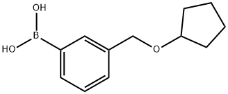 3-[(环戊氧基)甲基]苯基硼酸分子式结构图