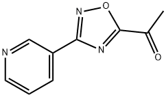 1-[3-(吡啶-3-基)-1,2,4-噁二唑-5-基]乙-1-酮分子式结构图