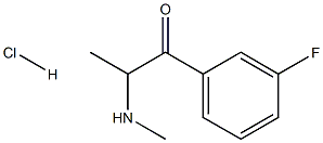 3-Fluoromethcathinone hydrochloride solution分子式结构图