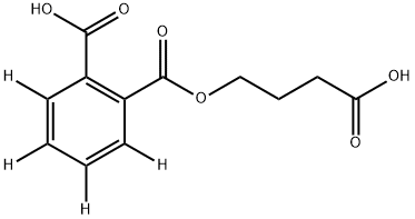 单(3-羧基丙基)邻苯二甲酸酯-D4分子式结构图